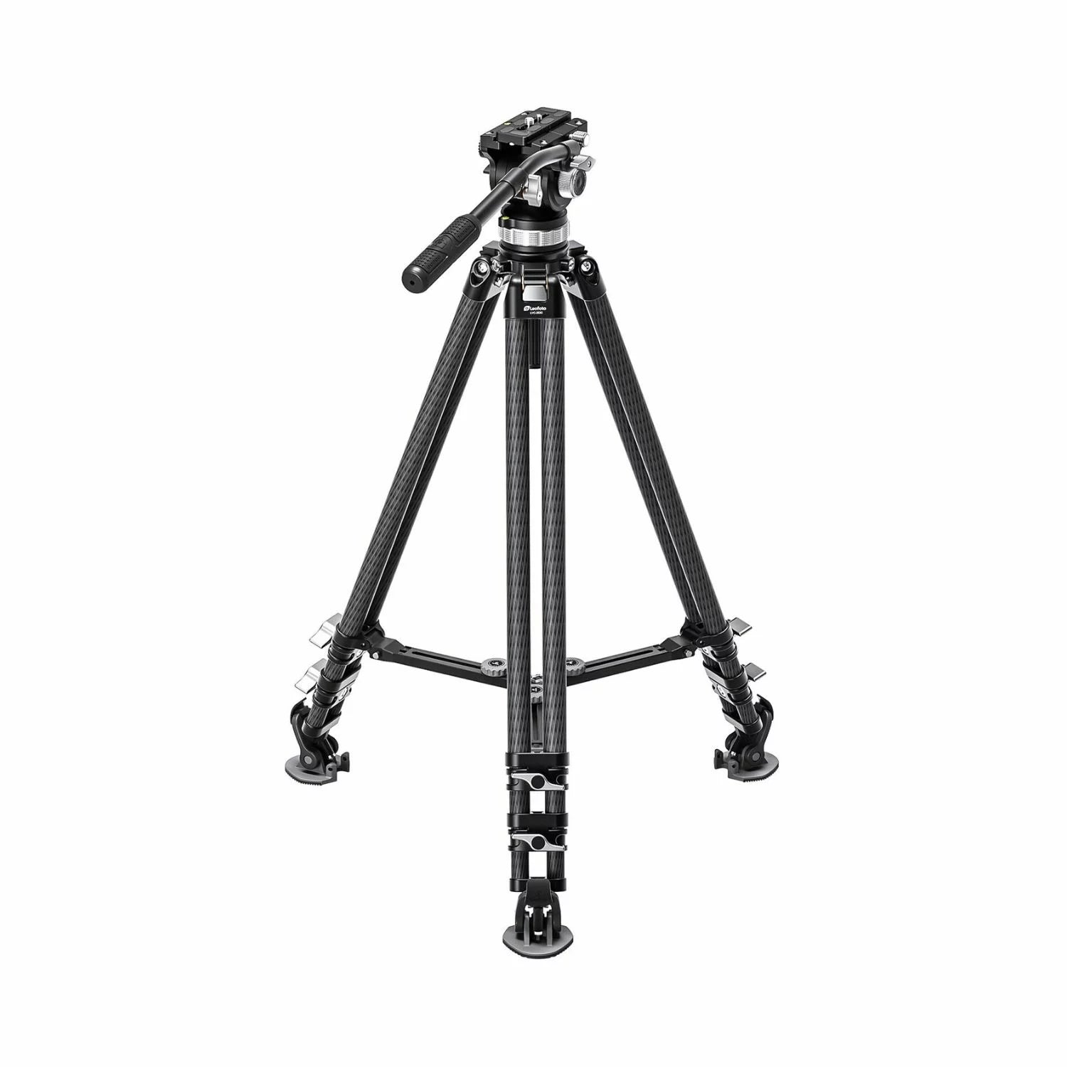 Leofoto-LVC-253C-Carbon-Fiber-Twin-Leg-Tripod-with-BV-15-Video-Head-Online-Buy-India - Hey Jimmy
